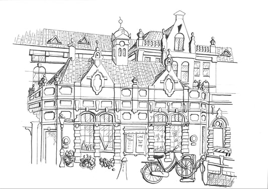 Lijntekening van een speciale plek
